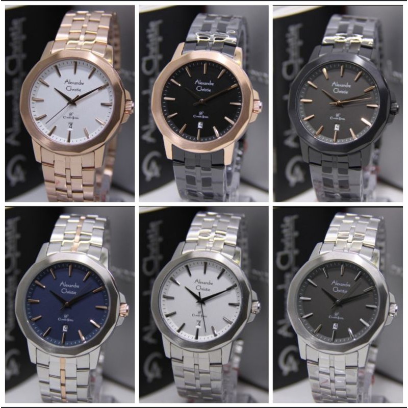 ALEXANDR4E CHRISTIE 8647 PRIA ORIGINAL AC 8647 JAM TANGAN COWOK ARLOJI