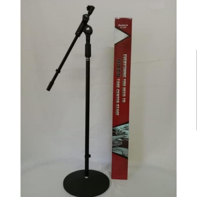 STAND MIC LANTAI KAKI BULAT STAND MICROPHONE ==