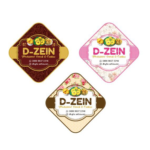 

sticker label kue bijian murah