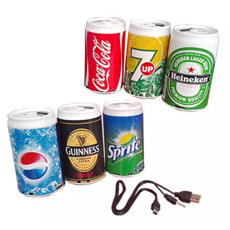 speaker kaleng dan gelas minuman/music box portable mp3