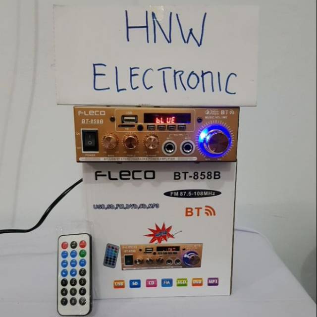power ampli amplifier Fleco USB BLUETOOTH MP3 FLECO BT 858B 858 B AC DC
