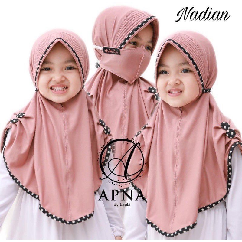 kerudung anak jilbab anak by APNA pesenan mamah zea 11pcs