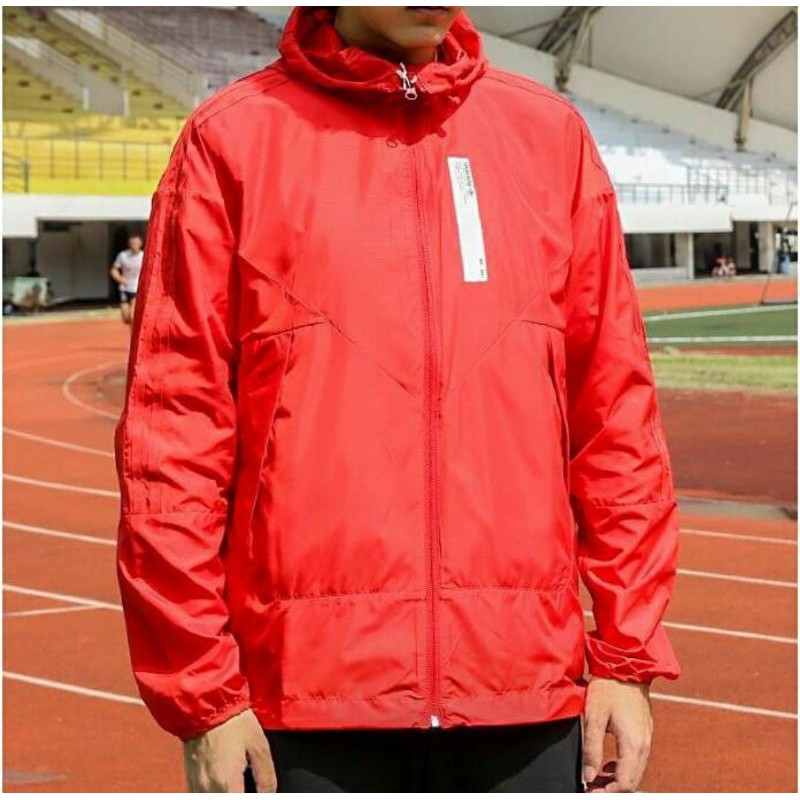 Jaket Adidas Karkaj Windbreaker Red Original