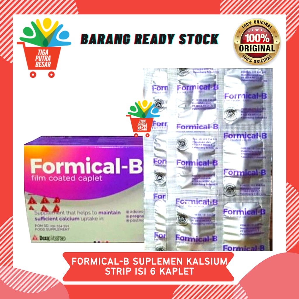 FORMICAL-B 1 STRIP ISI 6 KAPLET / SUPLEMEN KESEHATAN CALCIUM