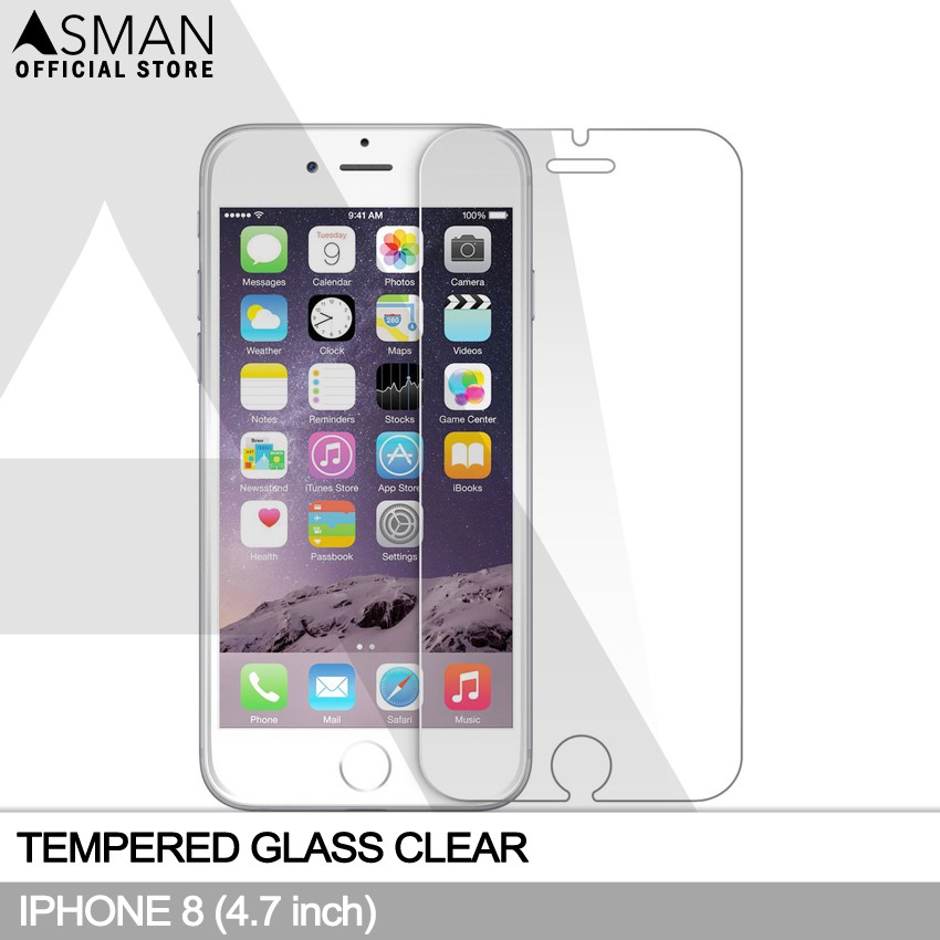 Tempered Glass iPhone 8 (4.7&quot;) | Anti Gores Pelindung Layar Kaca - Bening