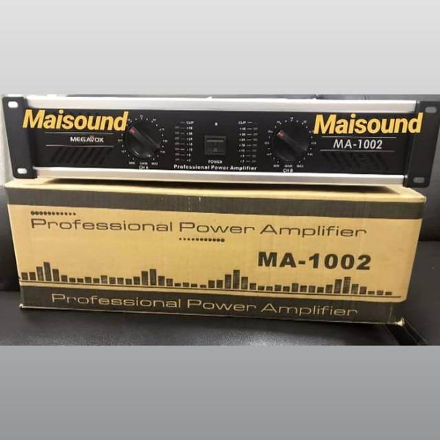 POWER AMPLI AUDIO MEGAVOX MA 1002 AMPLIFIER MA1002