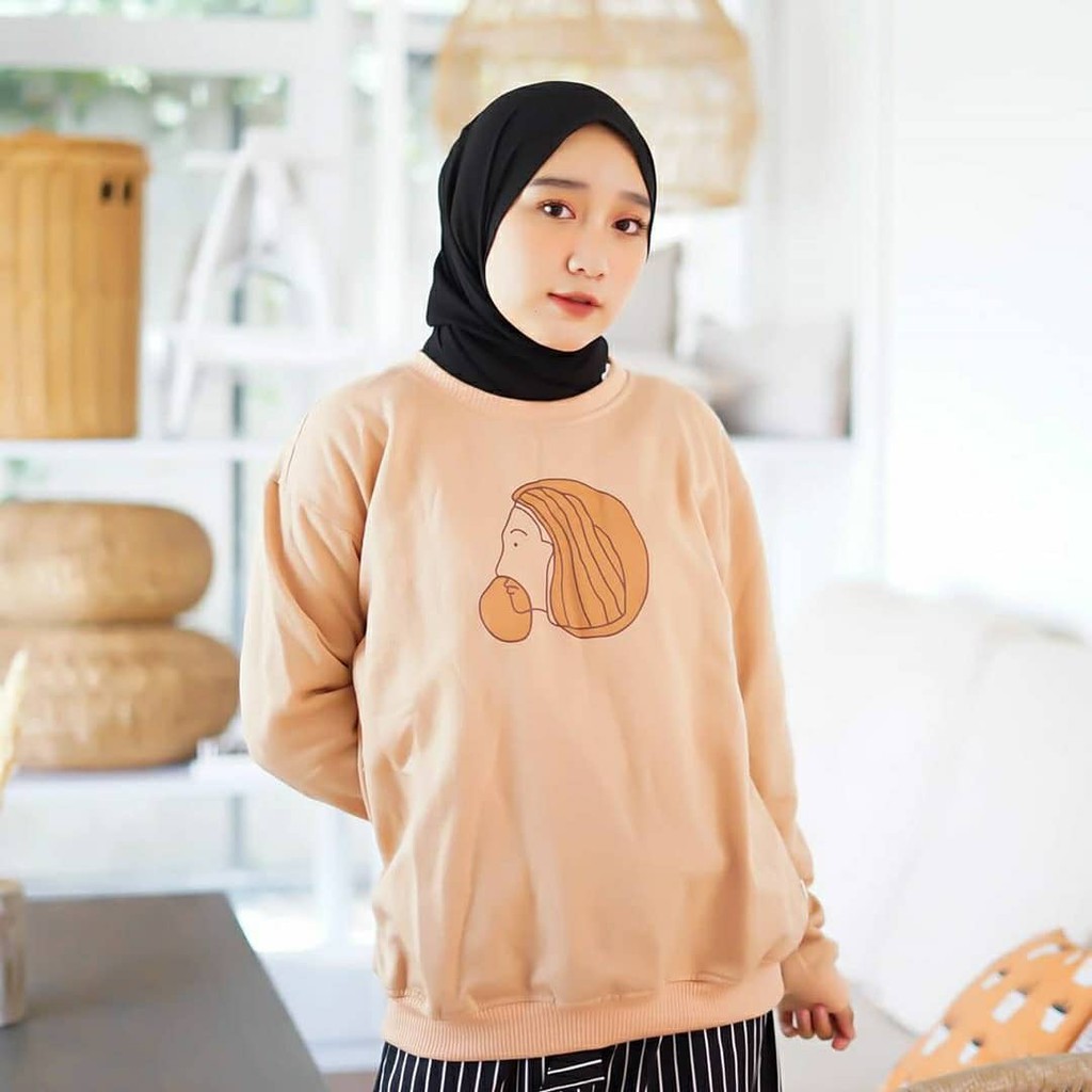 GSC - SWEATER ZERA FACE FASHION WANITA