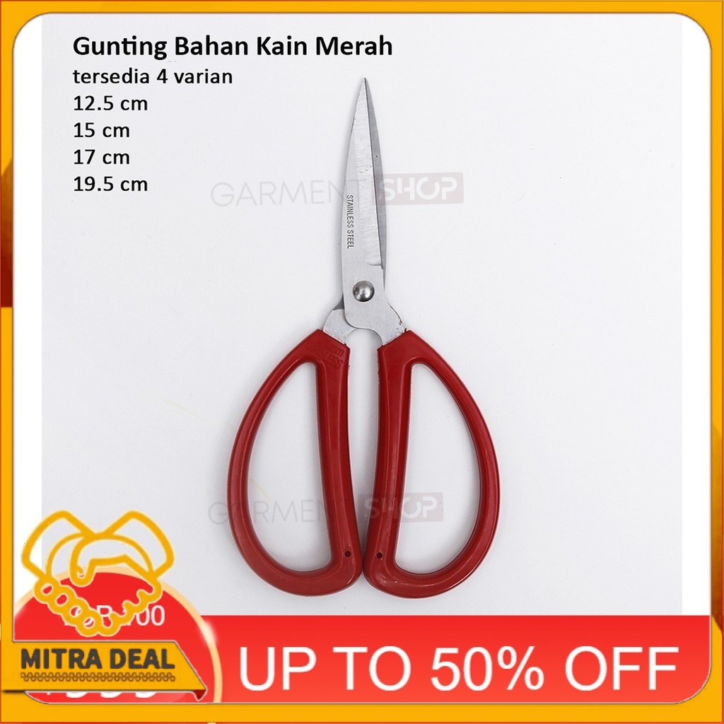

[COD] Gunting Potong Bahan Kain Tailor Scissors Gunting Kodok 17 cm