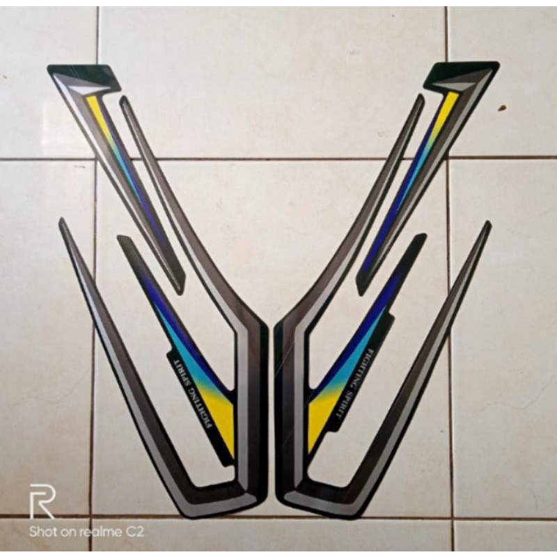 Striping stiker Lis RX king tahun 2001 Hijau