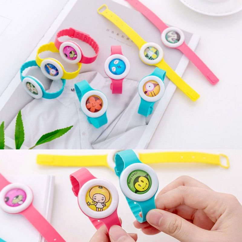 Gelang Anti Nyamuk LED Anak Bayi Gelang Anti Nyamuk Karakter Penangkal Nyamuk