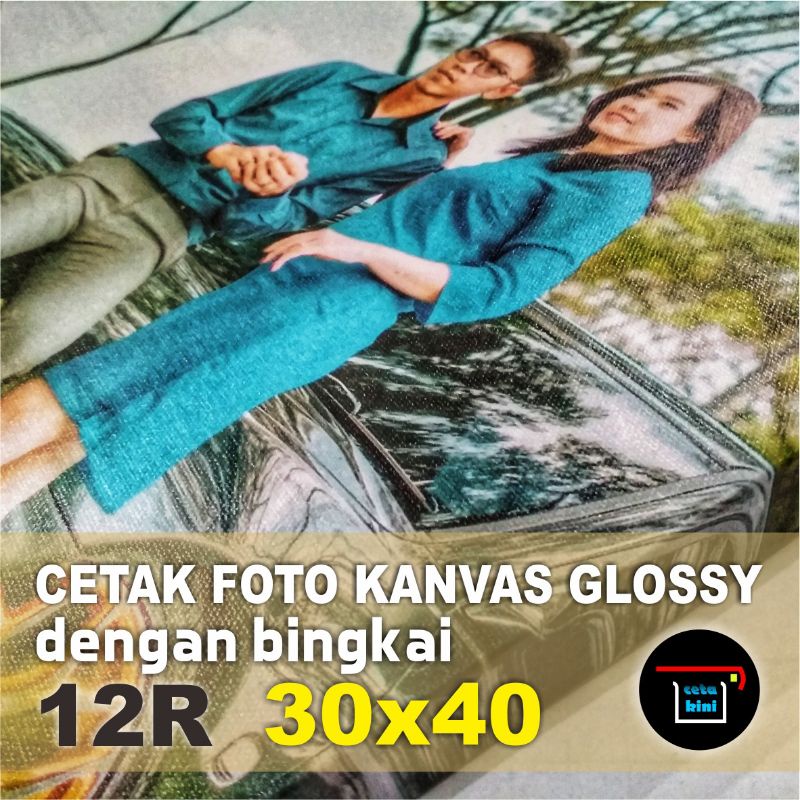 Jual Cetak Foto Photo Kanvas Canvas Glossy 12r Bingkai Shopee Indonesia