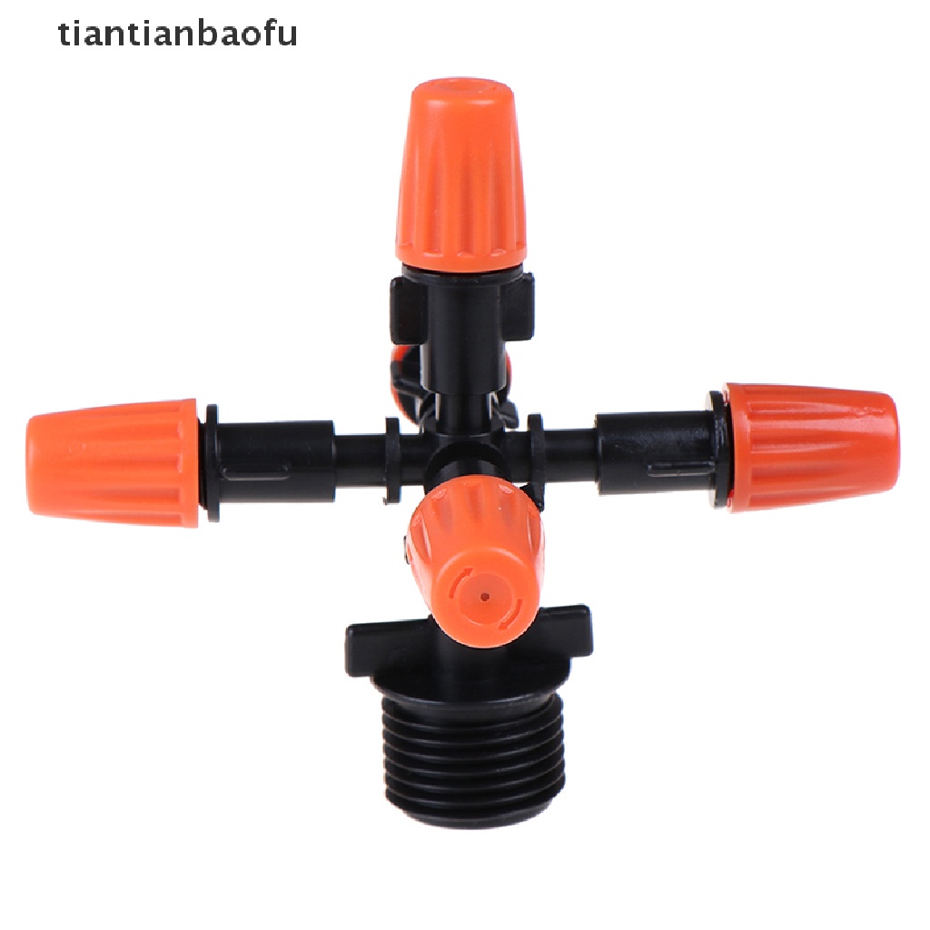 [tiantianbaofu] Garden Sprinklers Automatic Watering Lawn 360° Rotating Sprinkler 5 Nozzles Boutique