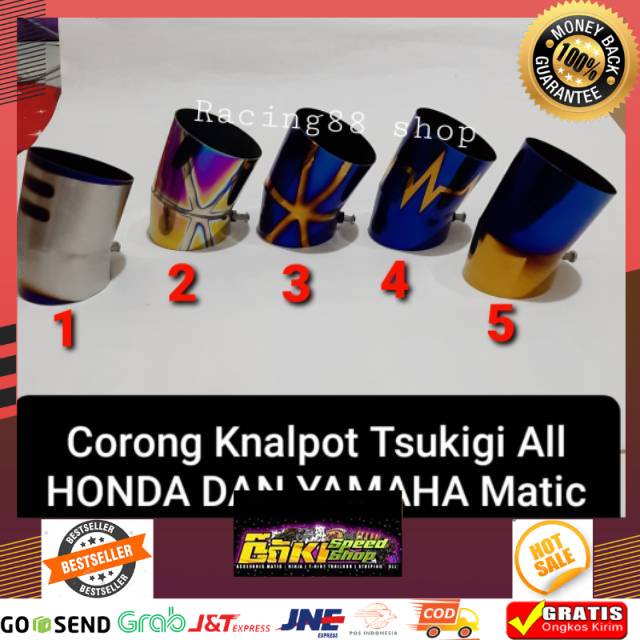 MURAH CORONG KNALPOT TSUKIGI VARIASI BEAT VARIO SCOOPY SPACY MIO XEON MIO J FINO MIO SMILE DLL