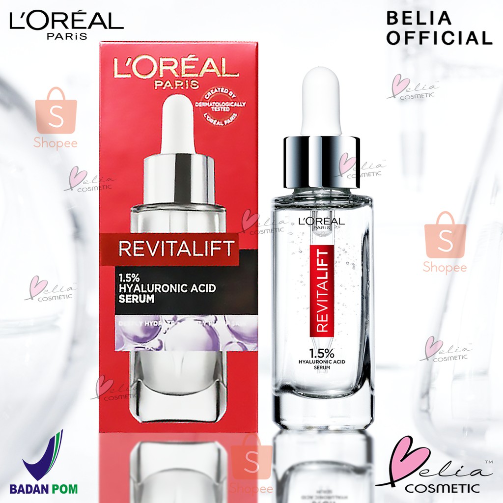 ❤ BELIA ❤  L'Oreal Paris Revitalift Hyaluronic Acid Serum SkinCare 15mL | 30mL Loreal (✔️BPOM)