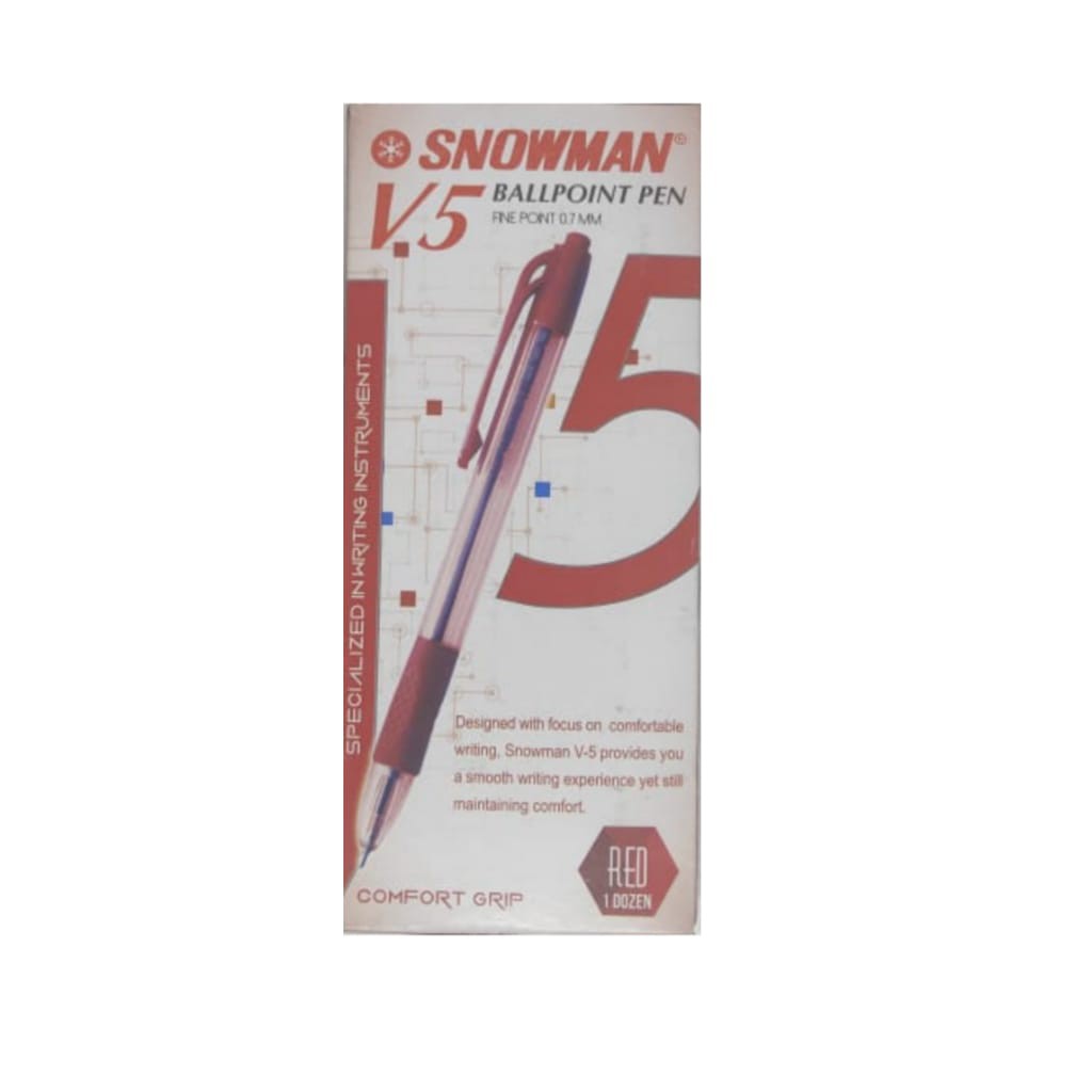 

Pen Snowman V5 Merah - Isi 12