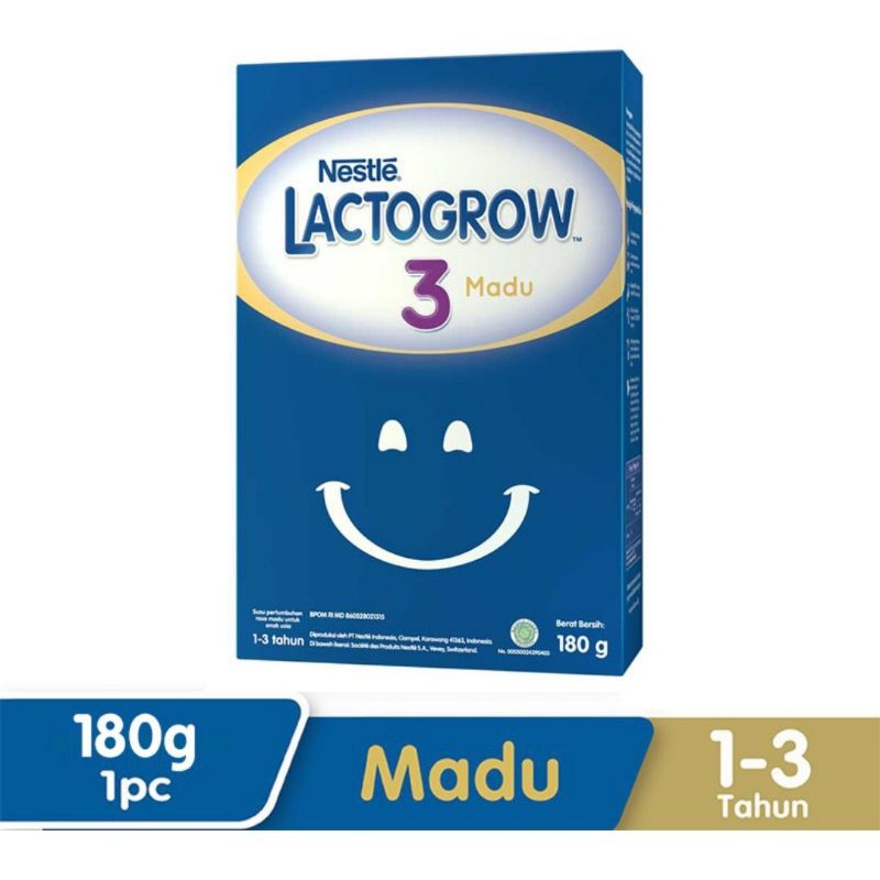 LACTOGROW 3 MADU 180gr EXP DESEMBER 2021