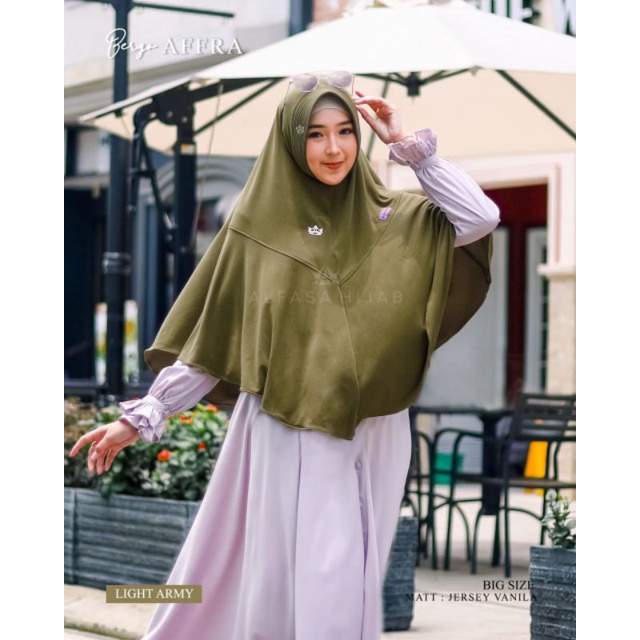 Bergo Affra/hijab jumbo/big size/Alfasa hijab