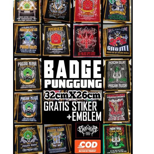 Best Quality Bet/emblem/badge punggung pagar nusa full bordir timbul 269DSH