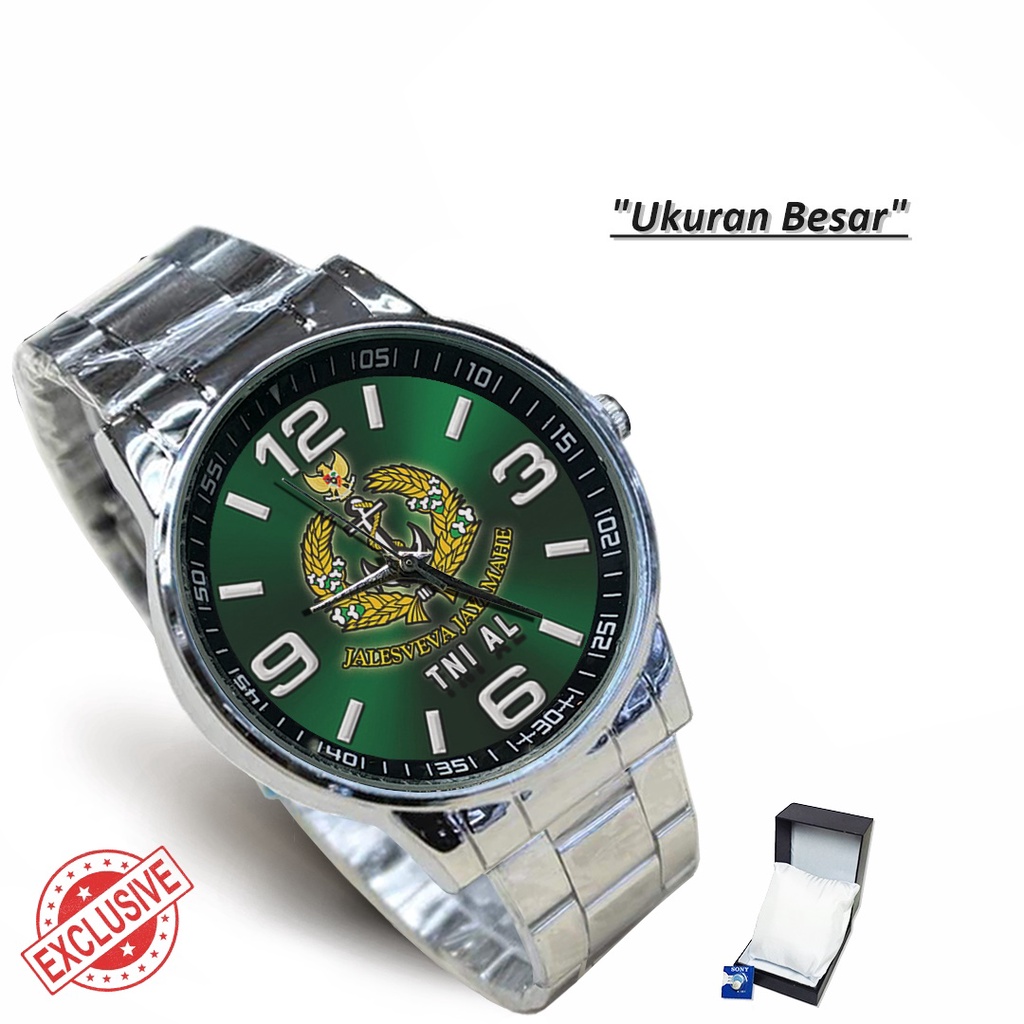 Jam Tangan Rantai Couple TNI AL (Keren)