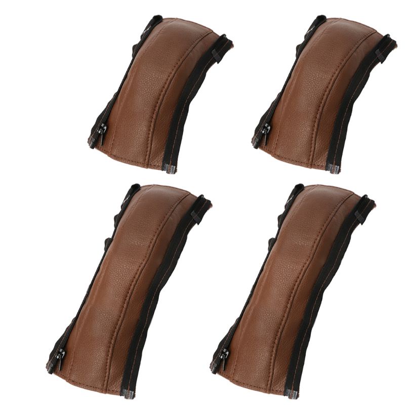 Mary 4pcs / set Cover Gagang Sandaran Tangan Bahan Kulit Pu Untuk Aksesoris Stroller Bayi