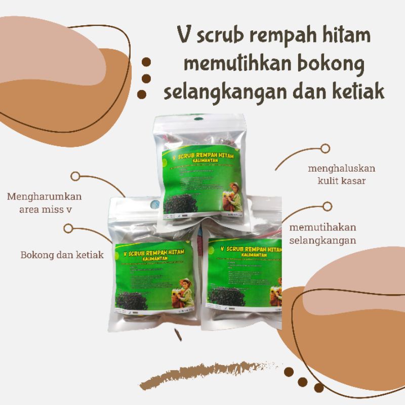 Lulur scrub pemutih selangkangan bokong dan ketiak lembut putih harum colagen alami