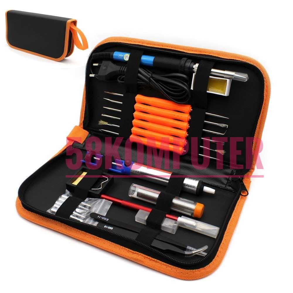 Paket Solder Listrik 60 Watt Solder Listrik 1 Set Komplit Murah Solder 60 Watt Komplit Lengkap 25 In 1 LCD Display Multitester Digital Multimeter Digital Solder Listrik 60 Watt Set Paket Lengkap Soldering Iron Penyedot Penghisap Timah Set Kit Lengkap