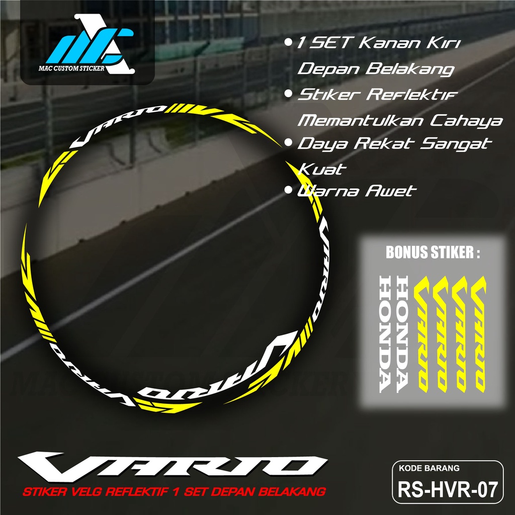 Jual CUTTING STIKER STICKER LIS LIST VELG VARIO 110 125 150 - AKSESORIS