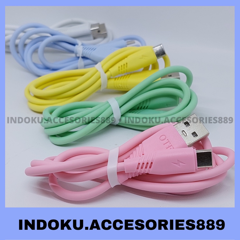 Kabel Data OTF Fast Charger 2.4A Micro dan Type C Per PCS ORIGINAL