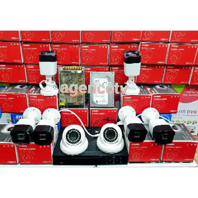 Paket cctv 8 kamera lensa 5mp 1080p ic sony indoor dan