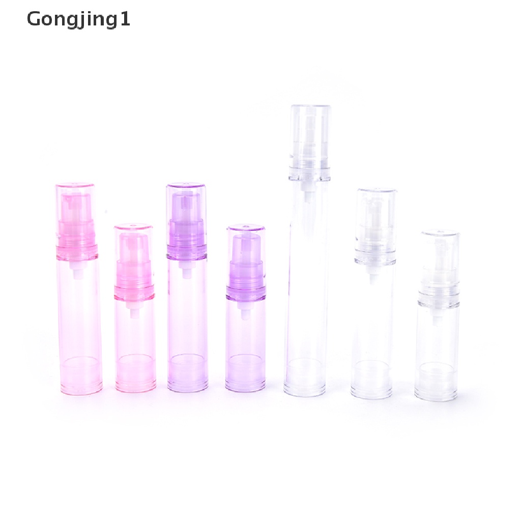 Gongjing1 1pc Botol Pump Kosong 5 / 10 / 15ml Untuk Lotion / Kosmetik / Makeup / Travel