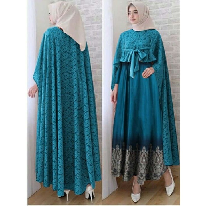 ( SUMBER GROSIR ) 0048 GAMIS PESTA KIREI SET TOSCA