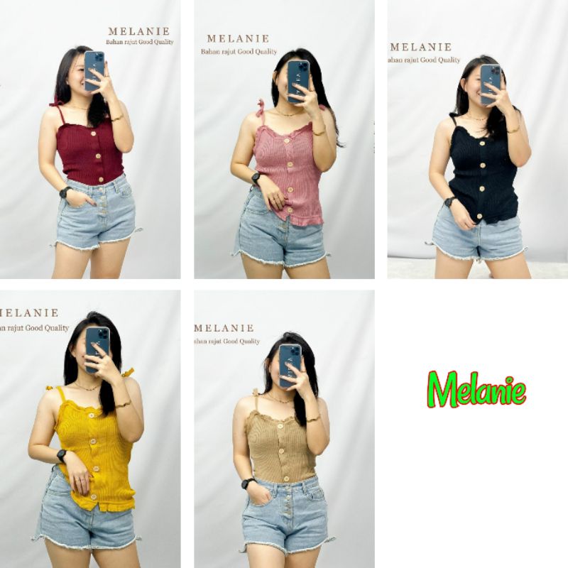 TANKTOP RAJUT WANITA ATASAN RAJUT BAJU RAJUT BAJU SEKSI TANGTOP TANKTOP MELANIE 12