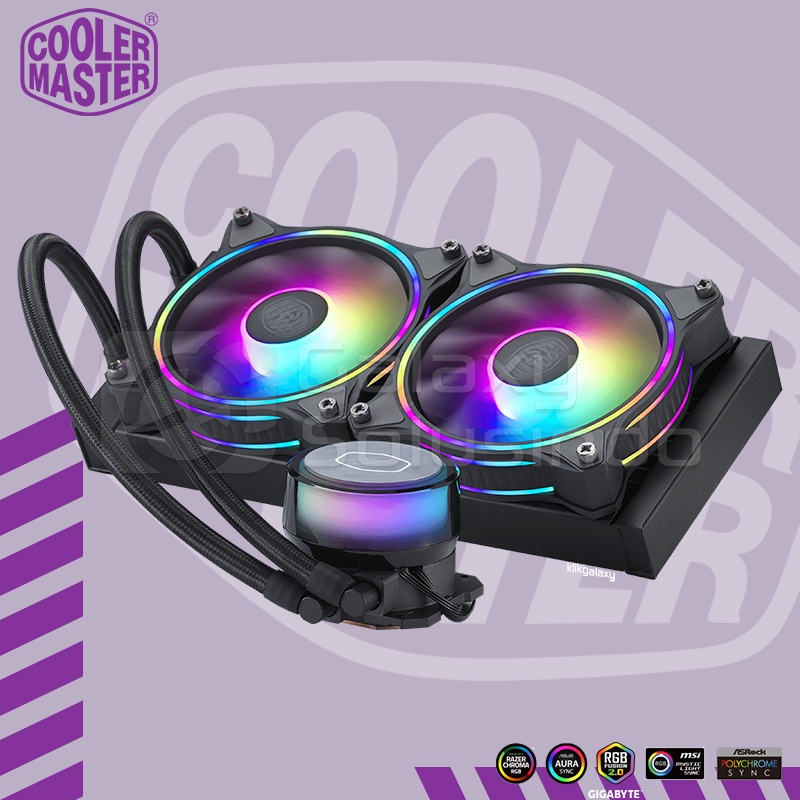 Cooler Master MasterLiquid ML240 Illusion Black Edition Addressable RGB Liquid CPU Cooler