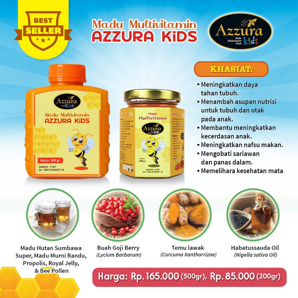 

Madu Anak Super - Madu Multivitamin Kids