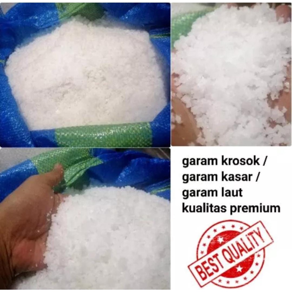 

Natural Sea Salt Garam Kristal Laut Garam Krosok Cristal Natrium Cloride Non Yodium