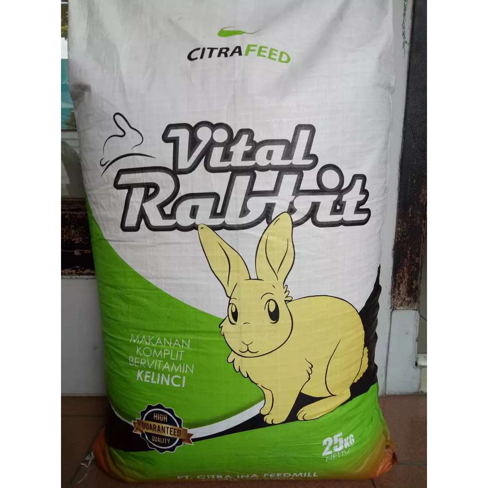 KHUSUS EKSPEDISI MAKANAN KELINCI CITRAFEED VITAL RABBIT CITRA FEED 25 KG 25KG RABBIT FOOD RABBITFOOD PELET KELINCI