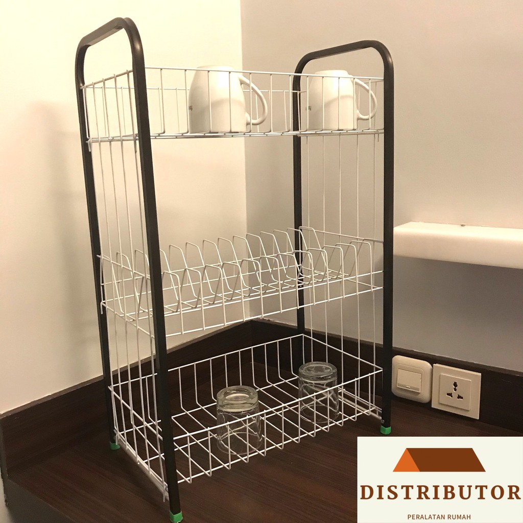 Rak Piring Wastafel Anti Karat Rak Piring susun 3 Serbaguna Rak Model Terbaru Rak Piring Murah