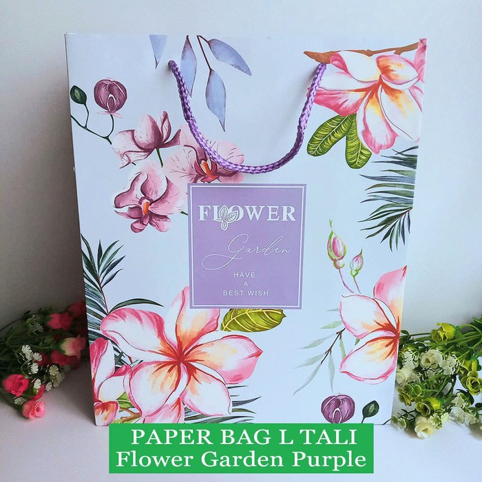 

Paper Bag Tali Motif / Tas Kertas Kado / Tas Ulang tahun - L PLANT