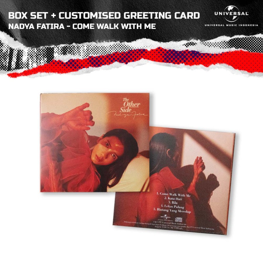 Universal Music Indonesia - Nadya Fatira &quot;Come Walk With Me&quot; Box Set + Customised Greeting Card