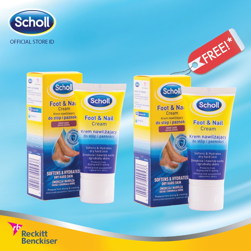 Scholl Foot & Nail Cream 60 mL (Buy 1 Get 1)