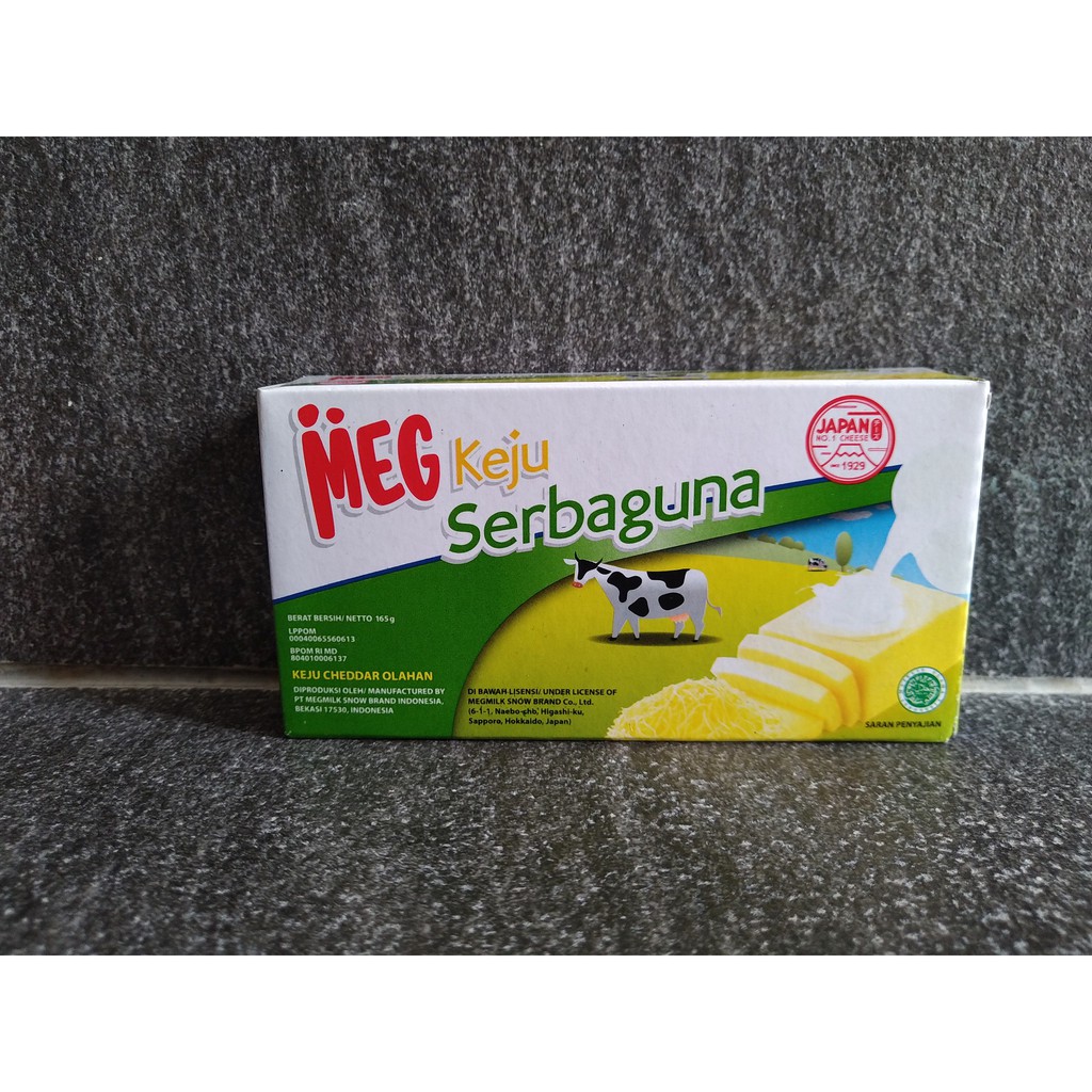 

Keju Cheddar MEG Keju Serbaguna 165 gr