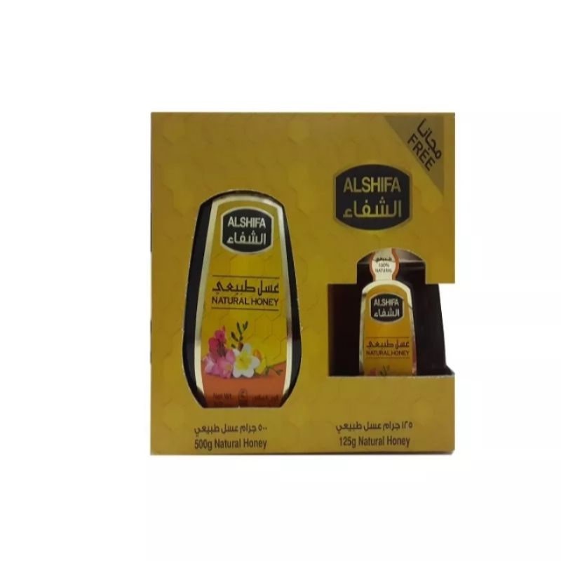 

AL SHIFA Natural Honey 500g (Free AL SHIFA Natural Honey 125g)