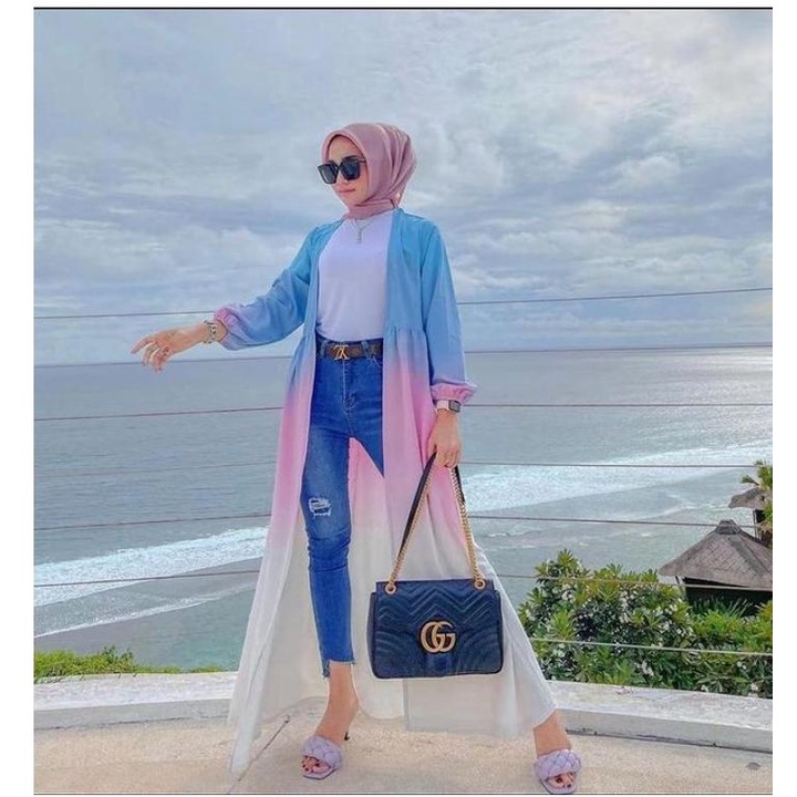 VIVORIE 0611 CARDIGAN GRADASI IMPORT PREMIUM ORIGINAL