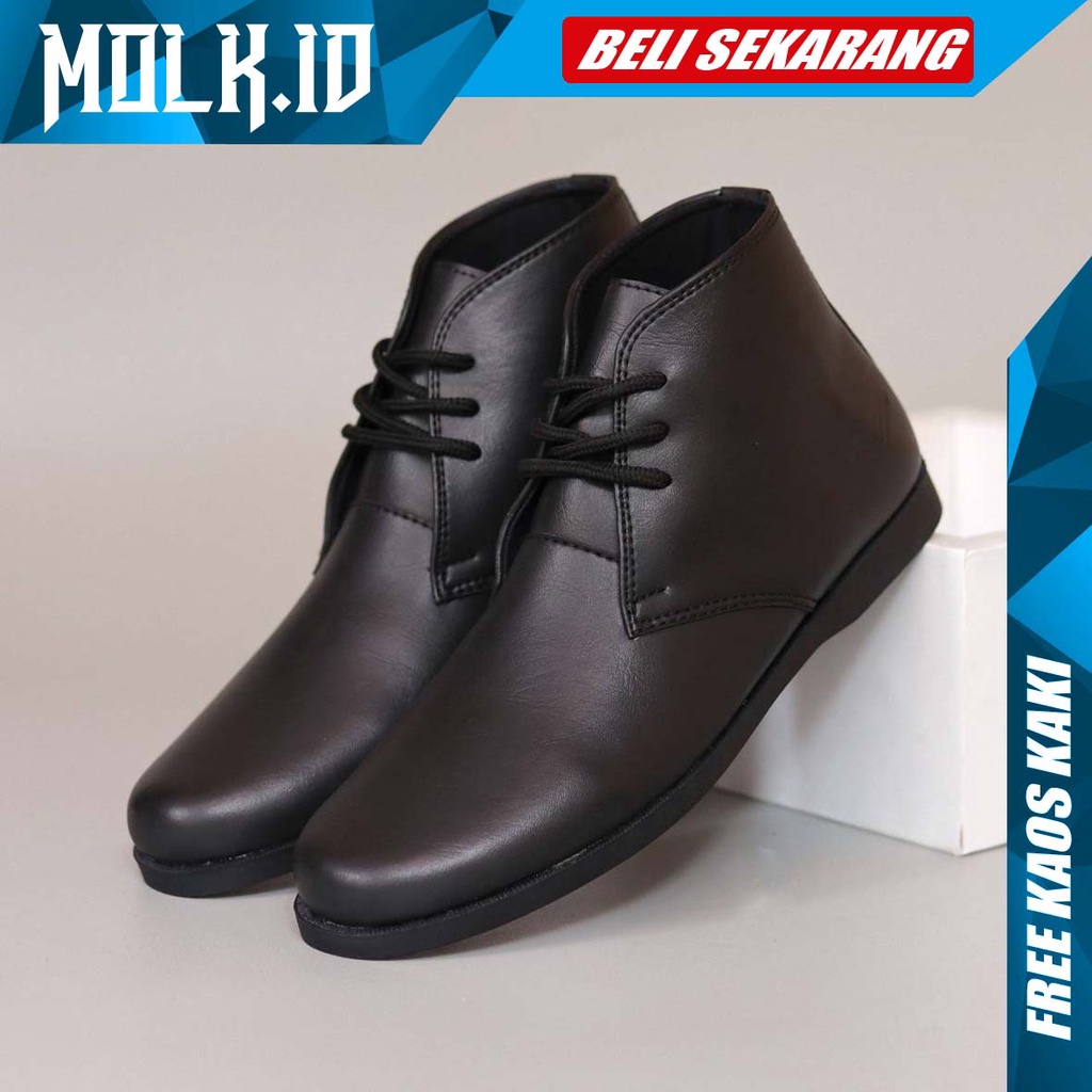 MOLK|Sepatu Casual Formal Pria Kerja Kantor Kulit Syintetik Asli Original