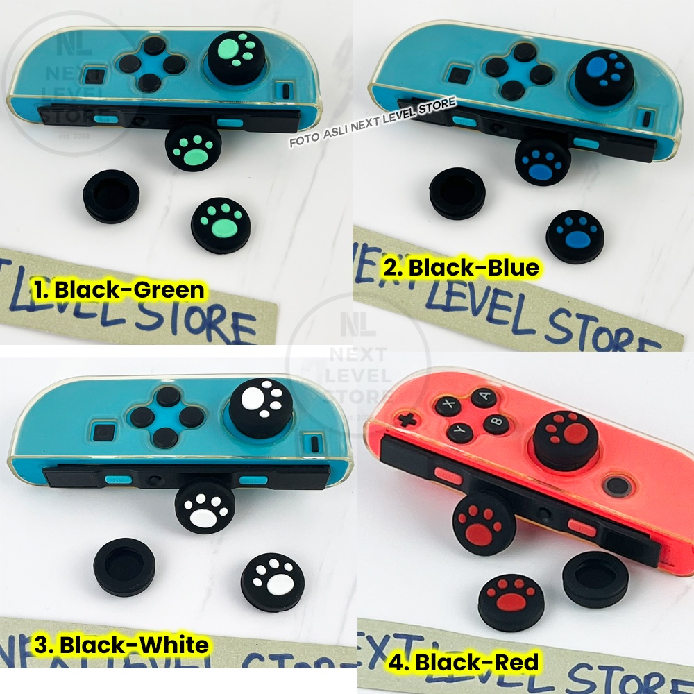 Cat Paw Black Series Thumb Grip Cover Analog Silicone Analog Caps Cap Nintendo Switch Silikon - Premium Quality
