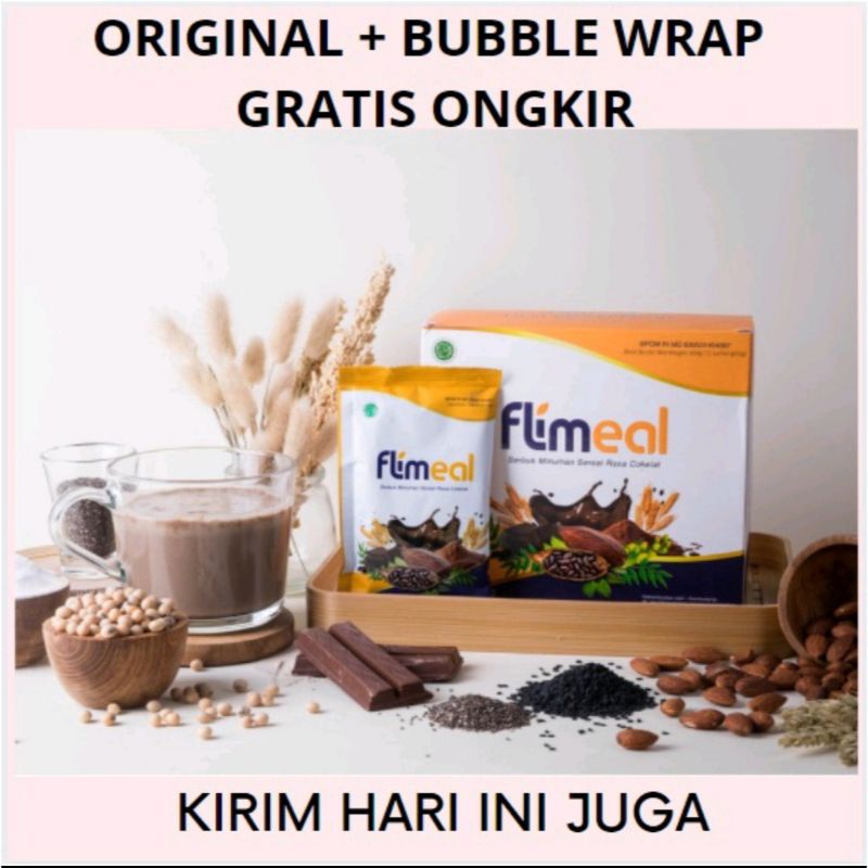 FLIMEAL Rasa Coklat dan Coklat Susu @12 Sachet MEAL REPLACEMENT