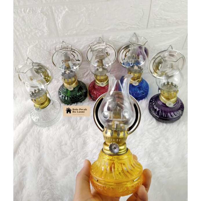 Impor Terbaru >> Lampu Teplok Mini Minyak Tanah / Lampu Teplok Botol Kaca / Lampu Ublik Tradisional