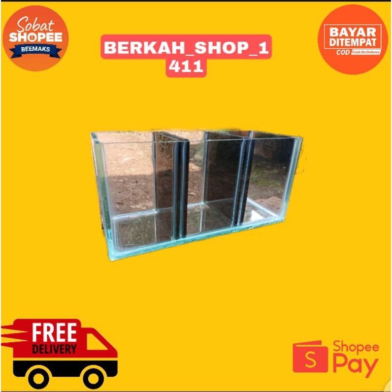 Soliter sekat 3 Dengan sekatan hitam Soliter cupang sekat Soliter custom