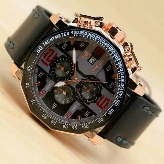 Jam Tangan Pria fashion pria Tetonis 6012 Body Rose Original