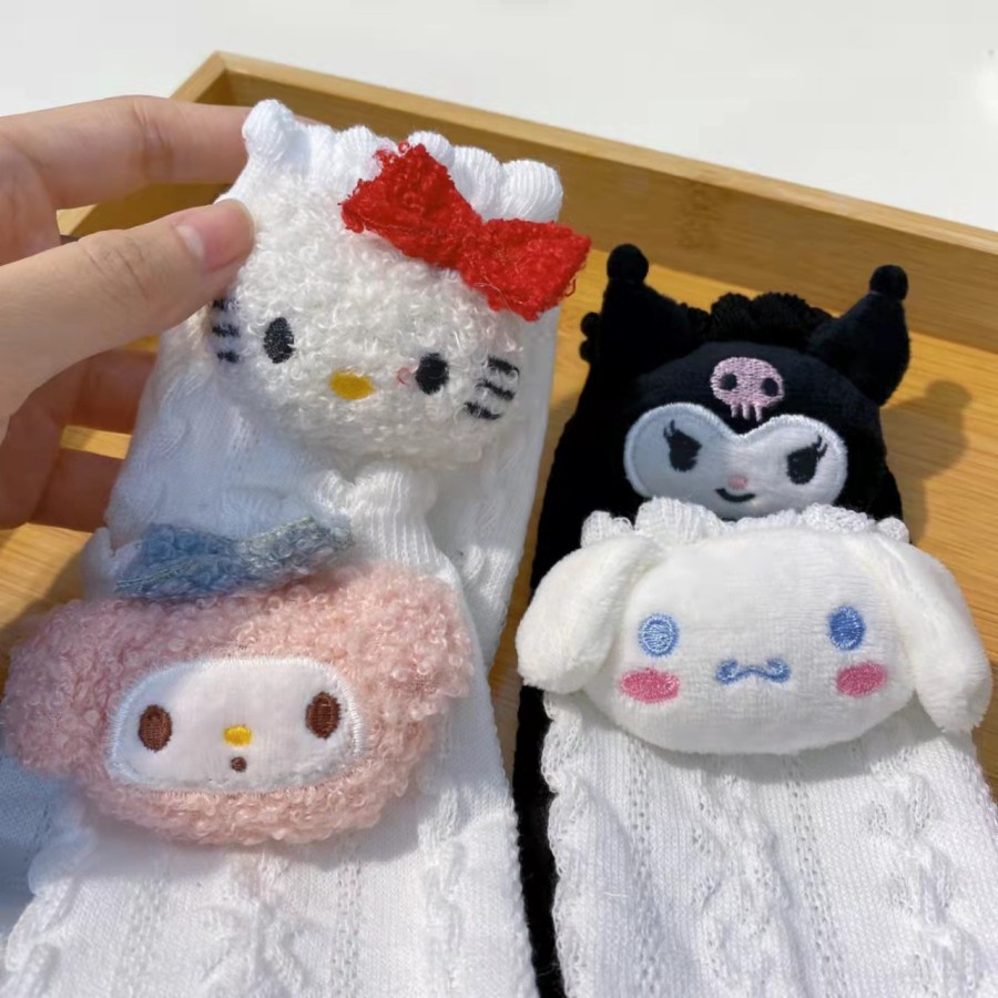 KK-11 kaos kaki kitty kuromi cinamon lolita kaos kaki wanita tebal